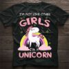 I’m Not Like Other Girls I’m A Unicorn Lovely Animated Unicorn With Rainbow And Rain Shirt