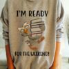 I’m Ready For The Weekend Owl Book Shirt