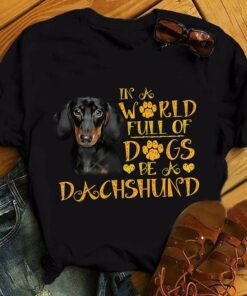 In A World Full Of Dogs Be A Dachshund Shirt
