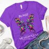 In May We Wear Purple Cystic Fibrosis Awareness Beautiful Butterfly Shirt