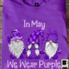 In May We Wear Purple Lupus Awareness Gnomies Shirt