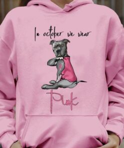 In October We Wear Pink Dog Ribbon Shirt