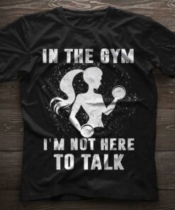 In The Gym I’m Not Here To Talk Shirt