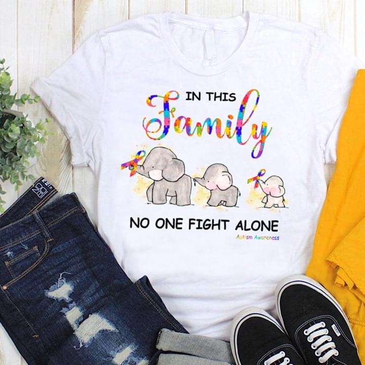 In This Family No One Fight Alone Shirt In This Family No One Fight Alone Shirt