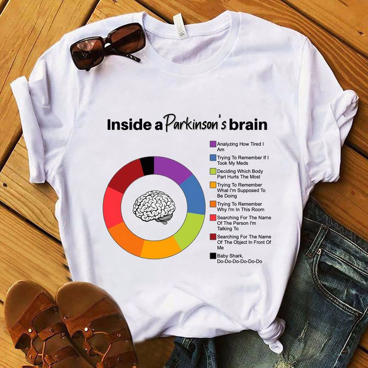 Inside A Parkinson's Brain Colorful Cycle Different Functions Shirt Inside A Parkinson's Brain Colorful Cycle Different Functions Shirt