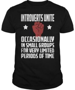 Introverts Unite Occasionally In Small Groups Shirt