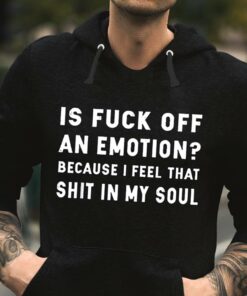 Is Fuck Off An Emotion Because I Feel That Shit In My Soul Hoodie