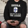 Isoisa The Man The Myth The Legend Finland Flag Shirt