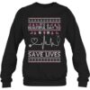 It’s A Beautiful Day To Save Lives Nurse Doctor Christmas Ugly Patterns Shirt