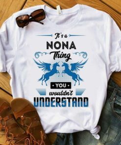 It’s A Nona Thing You Wouldn’t Understand Angel Wings Horses Unicorn Shirt