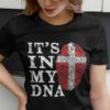It’s In My DNA Flag Of Denmark Finger Print Shirt