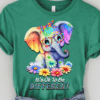 It’s Ok to be Different, Cute Elephant Autism Support T-Shirt