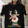 It’s Okay To Be Different Autism Reindeer Puzzles Christmas Shirt