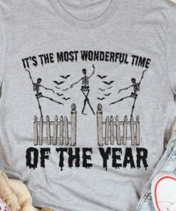 It’s The Most Wonderful Time Of The Year Halloween Skeleton Dancing Shirt