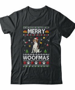 Merry Woofmas Beagle Santa Reindeer Ugly Christmas Sweater