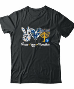 Peace Love Hanukkah Retro Chanukah Jewish Men Women