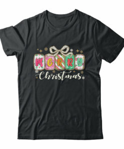 Preppy Merry Christmas Girly Xmas Cute Coquette Bow Girl