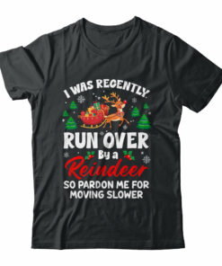 Run Over By Reindeer Matching Christmas Funny Xmas Women Men