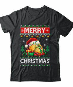 Ugly Christmas Xmas Style Lights Santa Mery Christmas Taco