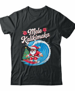 Vintage Cute Mele Kalikimaka Christmas Santa Surfing Costume