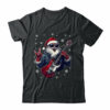 Vintage Rock & Roll Christmas Santa Claus Men Rock Guitar