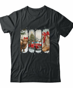 Vintage Town Christmas Cowgirl Highland Cow Girl Christmas