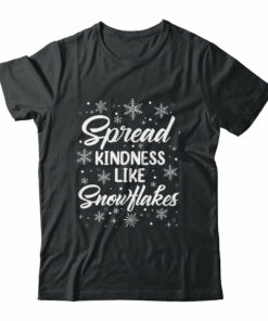 Xmas Themed Spread Kindness Like Snowflakes Merry Christmas