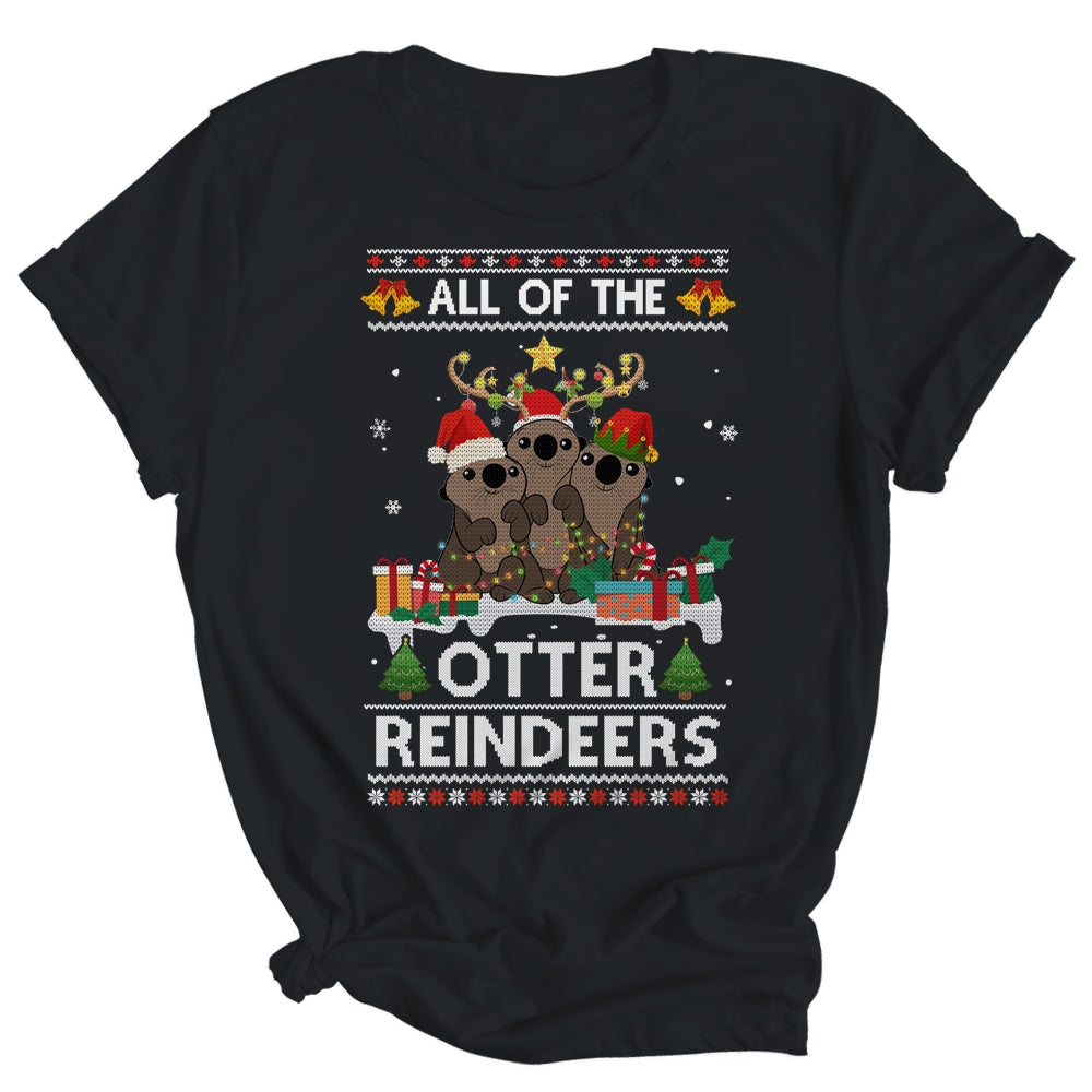 All Of The Otter Reindeer Ugly Christmas Sweater Gift All Of The Otter Reindeer Ugly Christmas Sweater Gift