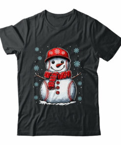 Christmas Baseball Snowman Boys Baseball Christmas Women Men