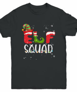 Elf Squad Christmas Matching Family Boy Girl Funny Youth