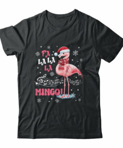 Fa La La Mingo Flamingo Candy Cane Christmas Girls Women
