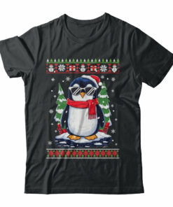 Funny Christmas Penguin With Sunglasses Ugly Christmas