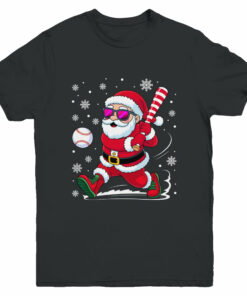 Funny Santa Baseball Christmas Xmas Men Boy Santa Holiday