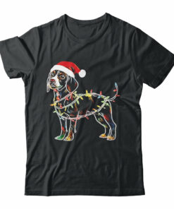 Funny Santa Beagle Retriever Christmas Lights Dog Lover