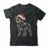 Funny Santa Bulldog Retriever Christmas Lights Dog Lover