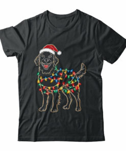Funny Santa Golden Retriever Retriever Christmas Lights Dog Lover