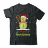 Funny Tennis Player Xmas Lights Christmas Tennis Snowman