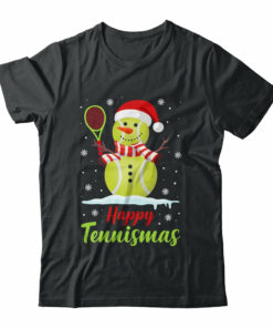 Funny Tennis Player Xmas Lights Christmas Tennis Snowman