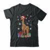 Giraffe Ugly Xmas Lights Santa Hat Giraffe Christmas