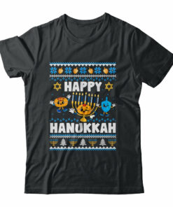 Happy Hanukkah Menorah Dreidel Ugly Chanukah Men Women