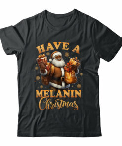 Have A Melanin Christmas African American Santa Afro Proud