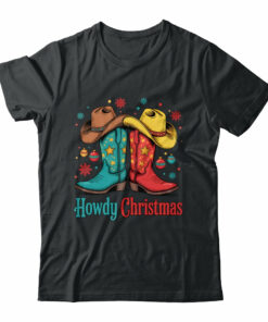 Howdy Christmas Xmas Cowboy Boots Western Men Holiday