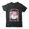 I Love A Man With A Beard Funny Pink Santa Claus Christmas