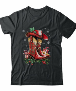 Merry Christmas Y’all Western Country Cowboy Cowgirl Boots
