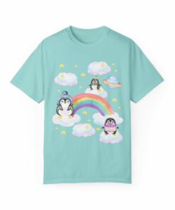 Colorful T-Shirt for Penguin Lover