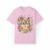 Cottagecore Cat Shirt for Cat Mom Funny Watercolor Kittens in Cup