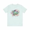 Floral Dinosaur T-Shirt for Brachiosaurus Lover