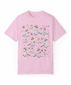 Floral Raccoon Tee Shirt