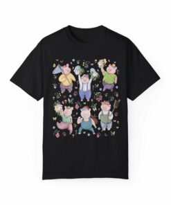 Funny Cottagecore Pig Tee Shirt