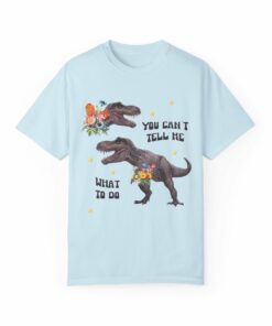 Funny Dinosaur Shirt with Flowers